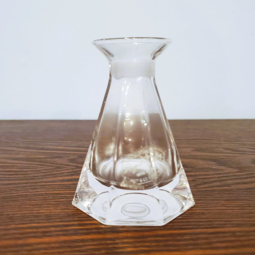 Royal Gallery Lead Crystal Art Glass Perfume Bottle Bud Vase 1988 Macys Italy